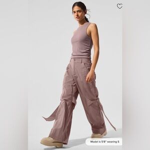 ALO Yoga Mauve Wide Leg Pants